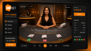 Giao diện Live Casino trực tuyến tại 188BET